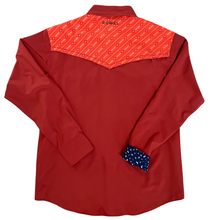 Load image into Gallery viewer, Barn Red / Zia Long Sleeve Performance Western Shirt
