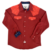 Load image into Gallery viewer, Barn Red / Zia Long Sleeve Performance Western Shirt
