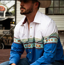 Load image into Gallery viewer, Blue Agave Long Sleeve Performance Western Shirt
