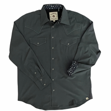 Load image into Gallery viewer, Gunmetal Long Sleeve Performance Western Shirt
