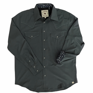 Gunmetal Long Sleeve Performance Western Shirt