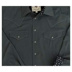 Gunmetal Long Sleeve Performance Western Shirt